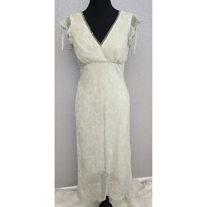 Y2K Speechless Babydoll Dress Sz 9 Asymmetrical Fairy Green Pastel Midi Coquette